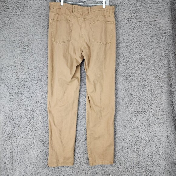 Goodthreads Pants Mens 32x34 Brown Stretch Mid Rise Slim - Picture 8 of 13
